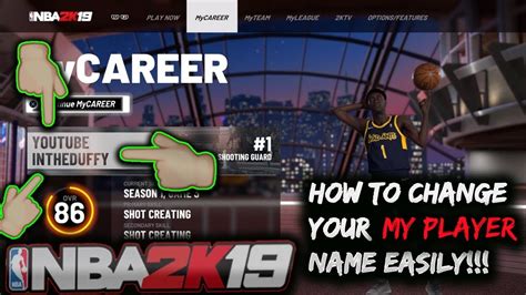 Nba 2k19 How To Change Your Myplayer Name Easy Fix Youtube