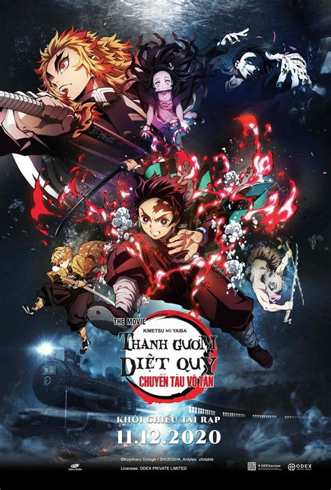 Demon Slayer Kimetsu No Yaiba The Movie Mugen Train 2020 Posters