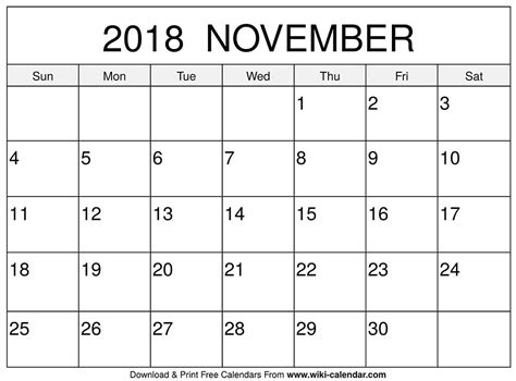 November 2018 Calendar November 2018 Calendar For Easier P Flickr