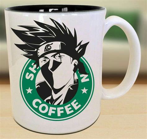 A White Coffee Mug With The Logo Of A Mans Head And Hair On It