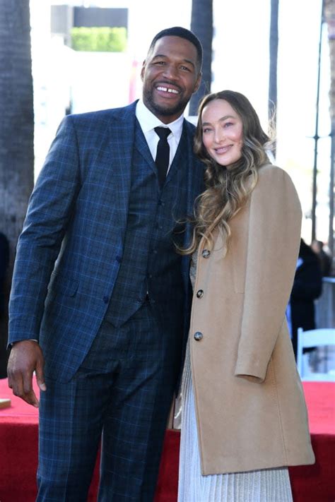 Michael Strahan Poses For Rare Photo With Girlfriend At Hollywood Walk