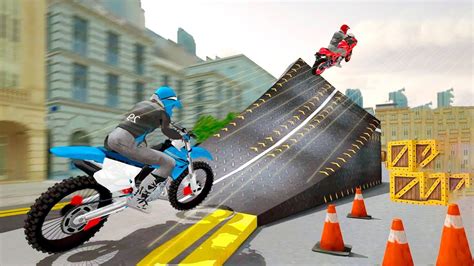 Bike Racing Games Rooftop Bike Rider Stunt Game Gameplay Android