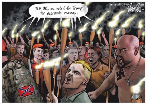 how trump s moral leadership went awol in charlottesville according to cartoons the