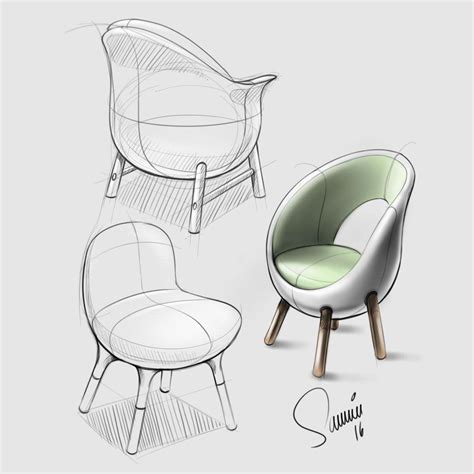 Digital Sketchbook 2016 On Behance Furniture Design Sketches Design