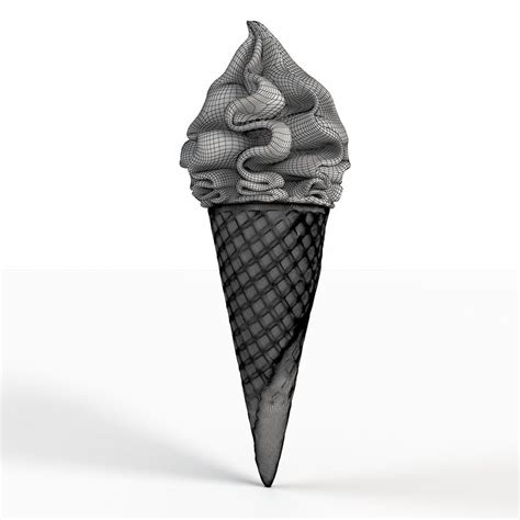 Ice Cream 3d Model Max Obj Fbx