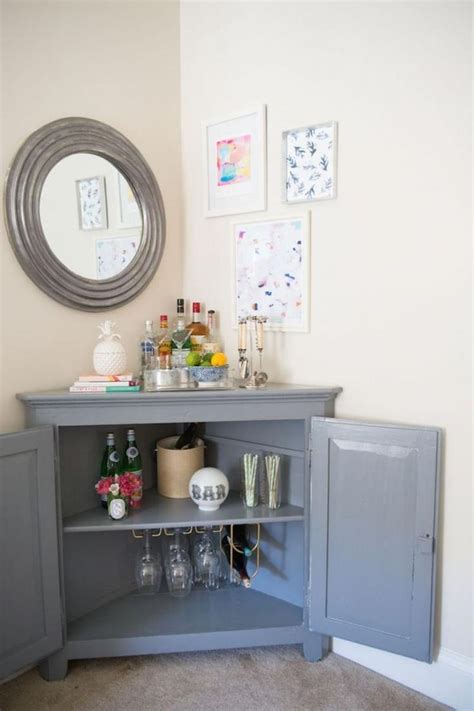 50 Best Corner Bar Cabinet Ideas For Coffee And Wine Places Corner