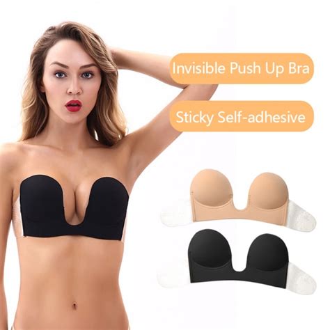 Invisible Push Up Stropl S Bh Er Sticky Selvkl Bende Silikone Nude A