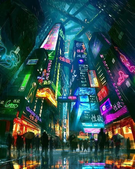 Cyberhologram — Instagram El Arte De La Ciudad Ciudad Fantasía