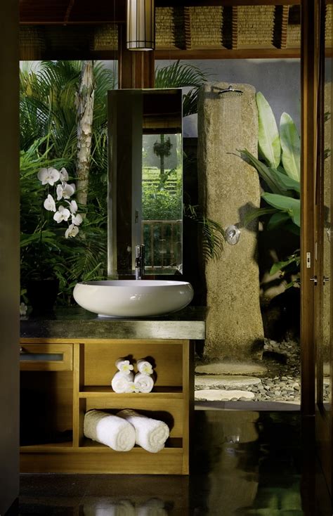 Bali Pure Villas Destination Tropical Bathroom Bali Decor