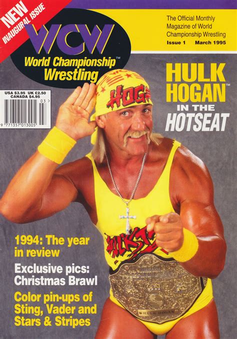 “hulk Hogan In The Hotseat” Wcw Magazine March Wcw Worldwide