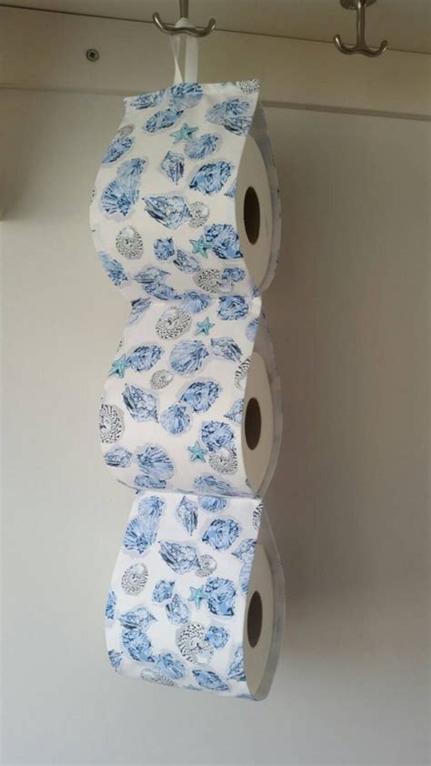 Fabric Decorative Toilet Paper Holder Storage At The Wall 3