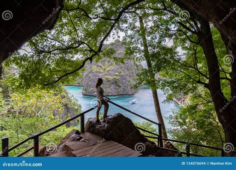 Best Tour Spot Kayangan Lake In Coron Palawan Editorial Stock Image