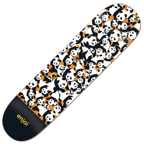 Enjoi Skateboards Panda Pile Up Skateboard Deck 825 Skateboards