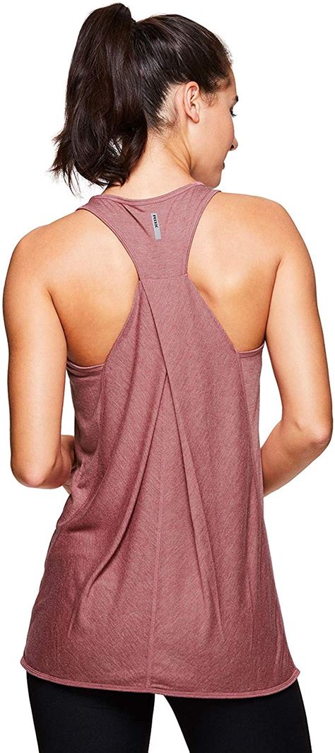 Rbx Active Womens Fashion Back Detail Flowy Yoga Tank Top At Amazon