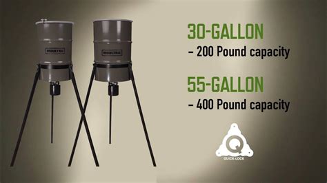 55 And 30 Gallon Pro Hunter Tripod Deer Feeder Product Video Clean