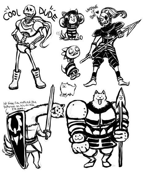 Undertale Character Sketches Part 2 Rundertale
