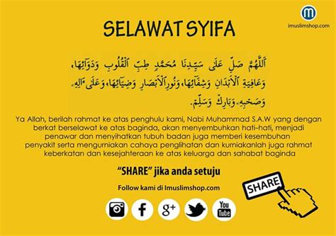 Pada artikel kali ini akan dibahas amalan agung yang memiliki keistimewaan apabila diamalkan dengan. Selawat Syifa - Doa menyembuhkan Penyakit