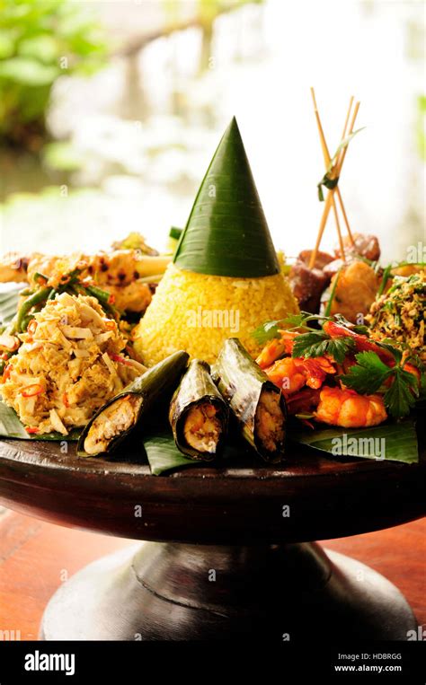 Megibung Balinese Feast Platter Bali Indonesia South East Asia