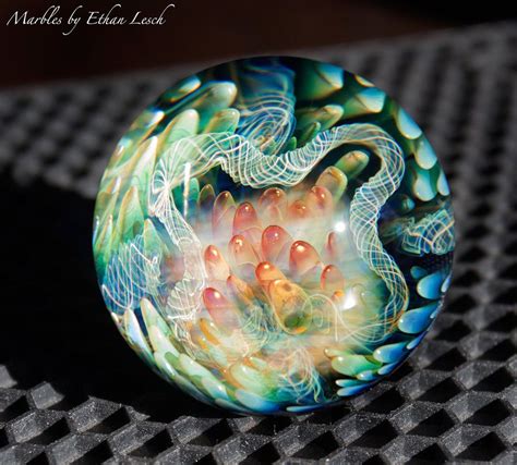 1 54 Handmade Marble By ~ethan Lesch~ Borosilicate Boro Art Glass Marbles Glass Art Art