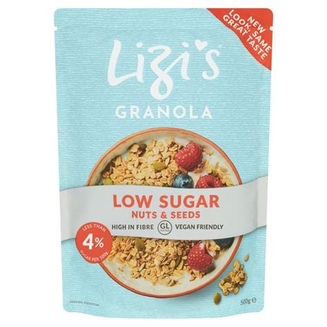 morrisons lizi s low sugar granola 500g product information