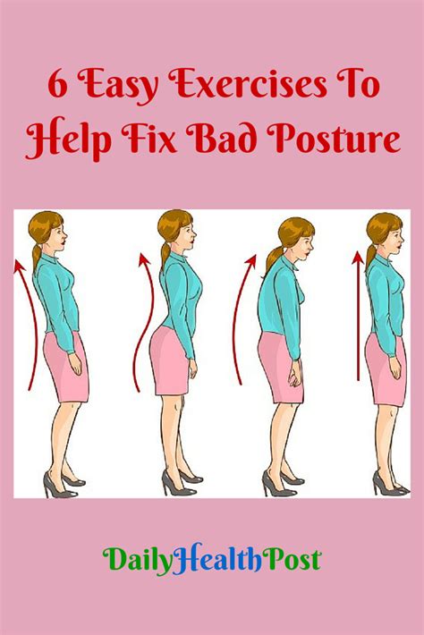 6 Easy Exercises To Help Fix Bad Posture That You Absolutely Have To Learn Bad Posture Easy