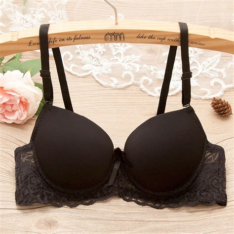 Yasemeen Thin Push Up Bras For Women Underwear Gather Sexy Lace Solid Underwire Bra For Young