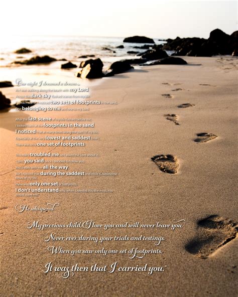 Footprints In The Sand Poem Printable
