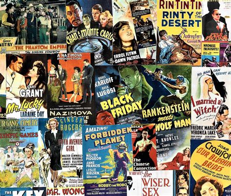 Classic Movie Poster Collage 9 Painting By Doug Siegel Pixels