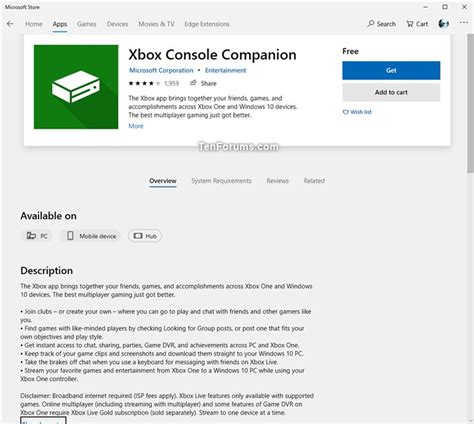 Xbox Console Companion App