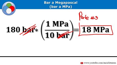 Conversión De Bar A Megapascal Bar A Mpa Parte 3 Youtube