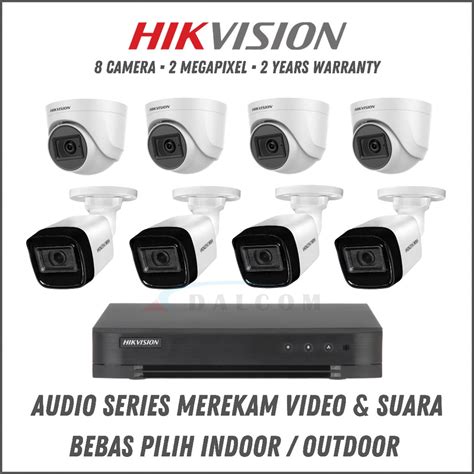 Jual PAKET CCTV FULL HIKVISION 8 CHANNEL 8 CAMERA TURBO HD 1080P 2MP