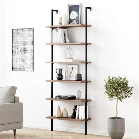 George Oliver Dawud 85 H X 30 W Steel Ladder Bookcase And Reviews