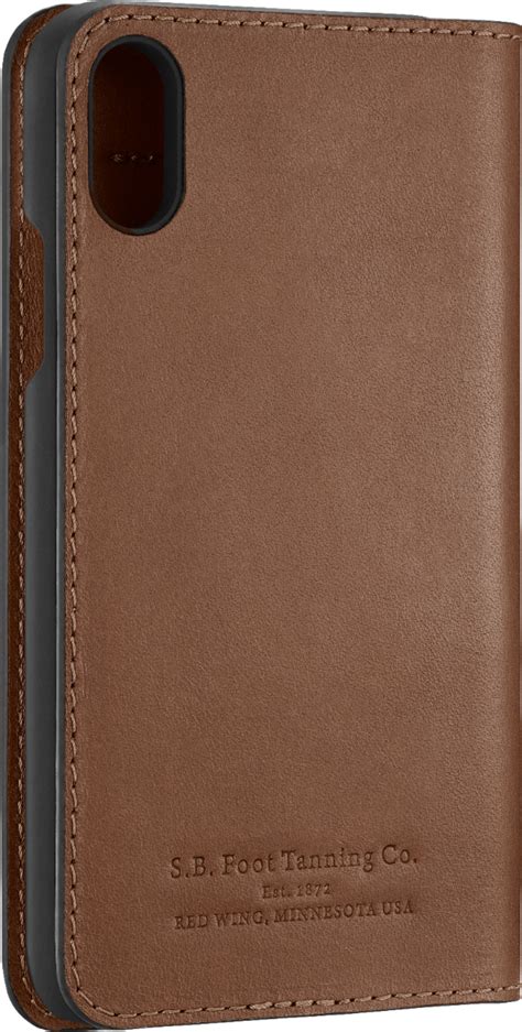 Platinum Genuine American Leather Folio Case For Apple Iphone X And Xs