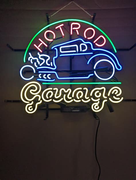 Hot Rod Garage Neon Sign Garage Neon Hot Rod
