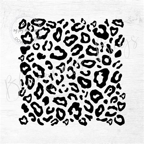 Leopard Print Svg Leopard Pattern Svg Cheetah Print Svg Etsy