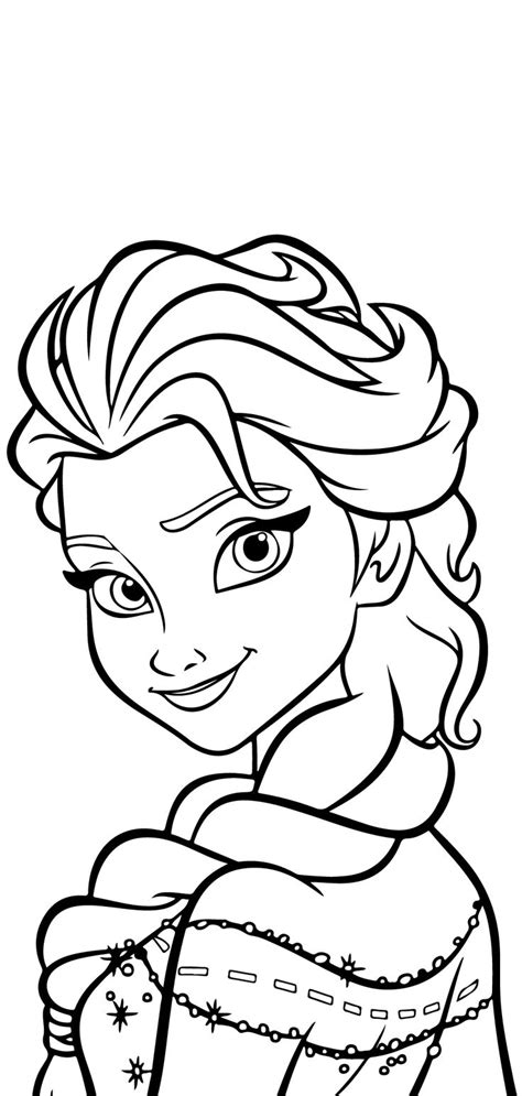 Anna and elsa are back for new adventures with olaf, kristoff and the reindeer sven. Disney Princess Frozen Elsa Coloring Page Printable # ...