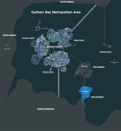 Arkhamverse Gotham City Facts Last Post By The Map Guy Batmanarkham