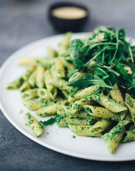 Pasta With Arugula Pesto Minutes Recipe Vegane Vibes