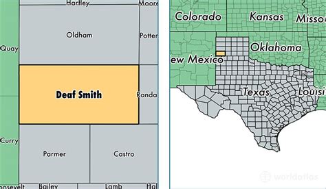 Deaf Smith County Texas Map Of Deaf Smith County Tx