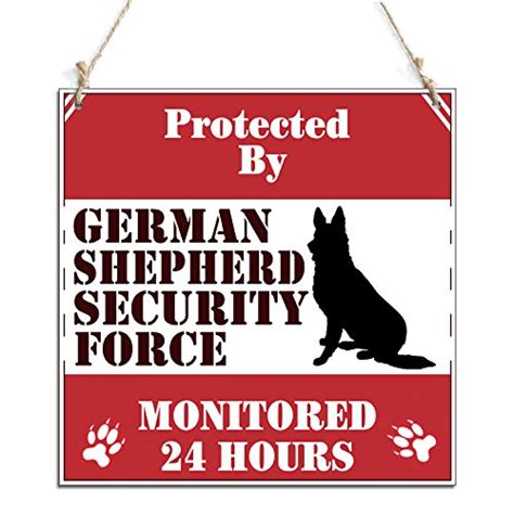 Dog Signs Protected By German Shepherd Security Force Sign 11 X 11