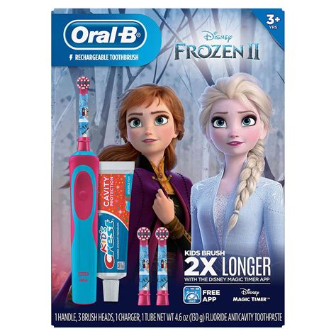 Oral B Kids Disney Frozen 2 Electric Toothbrush And Crest