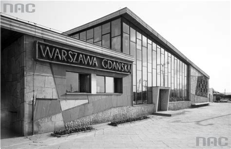 Dworzec Warszawa Gdańska Tymczasowym Centralnym Bryła Polska
