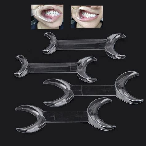 Dental Double Headed Intraoral Cheek Lip Retractor 4pcs Mouth Opener