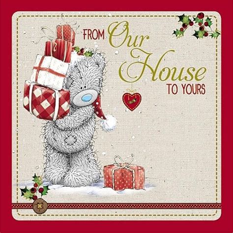Our House To Yours Me To You Bear Christmas Card Tatty Teddy Teddy