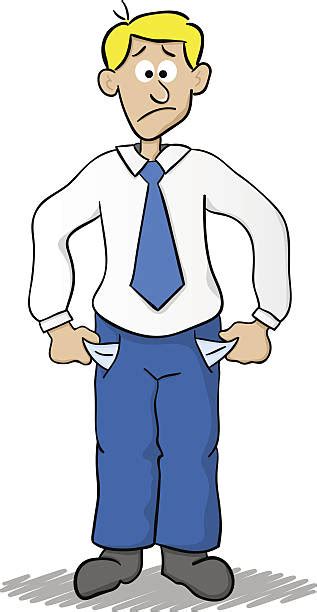Clip Art Of Man With Empty Pockets Illustrations Royalty Free Vector