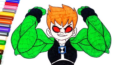 Coloring Pages Ben 10 Vilgax Four Arms Cannonbolt Vs Cannonbolt