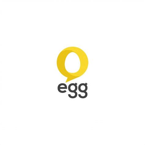 An Egg Logo With The Letter Q In Black On A White Background As Well