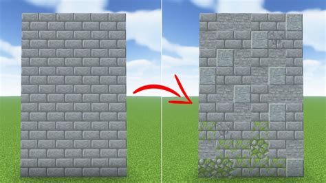 Minecraft Easy Stone Wall Detailing You