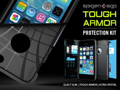 The Iphone 55s Tough Armor Bundle Tough Armor Case Glast Slim