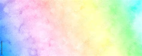 Colorful Rainbow Watercolor Background 329511180 Tęcza Obrazy